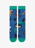 Studio Ghibli My Neighbor Totoro Mei & Critters Allover Print Crew Socks - BoxLunch Exclusive