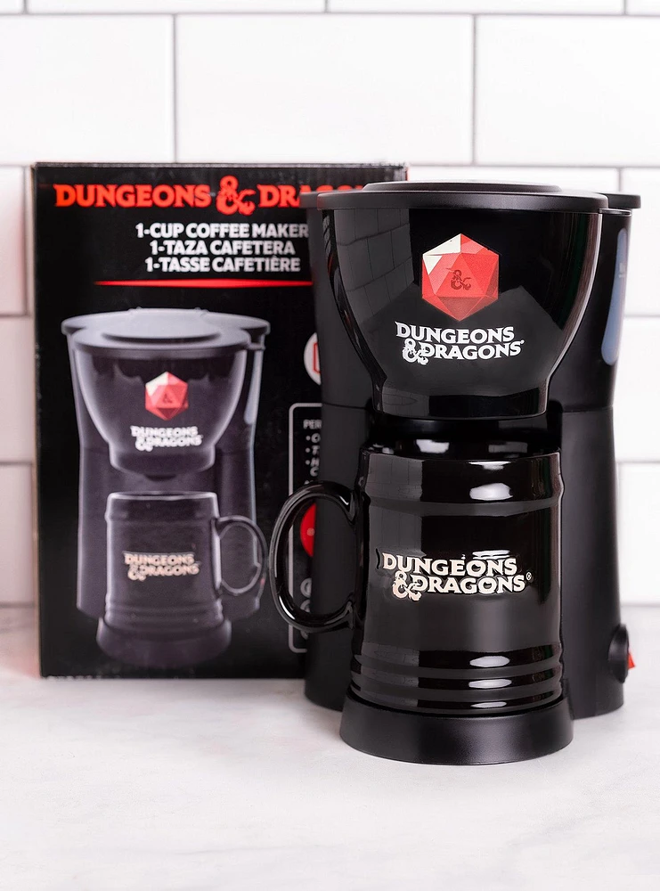 Dungeons & Dragons Single Cup Coffee Maker With Mug