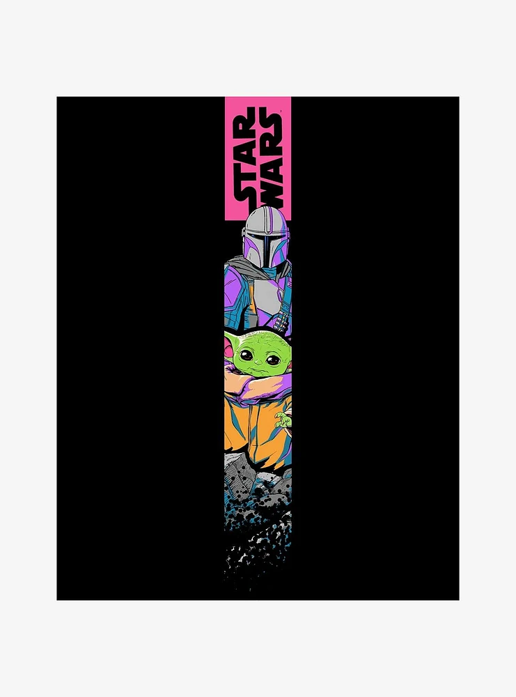 Star Wars The Mandalorian Neon Mando and Grogu Jogger Sweatpants