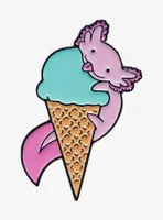 Snaxolotls Axolotl & Ice Cream Cone Enamel Pin - BoxLunch Exclusive