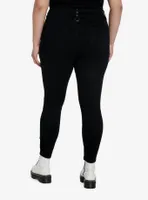 Cosmic Aura Black Witchy Icons Super Skinny Jeans Plus