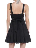 Sweet Society Black Lace Tiered Sweetheart Dress