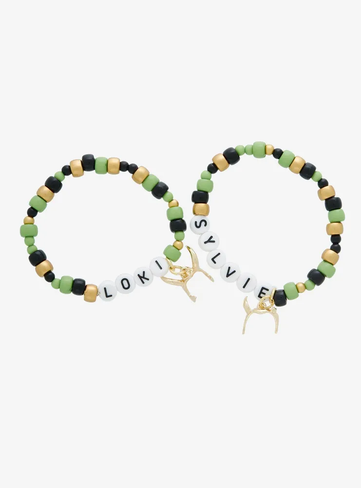 Marvel Loki Sylvie Best Friend Beaded Bracelet Set