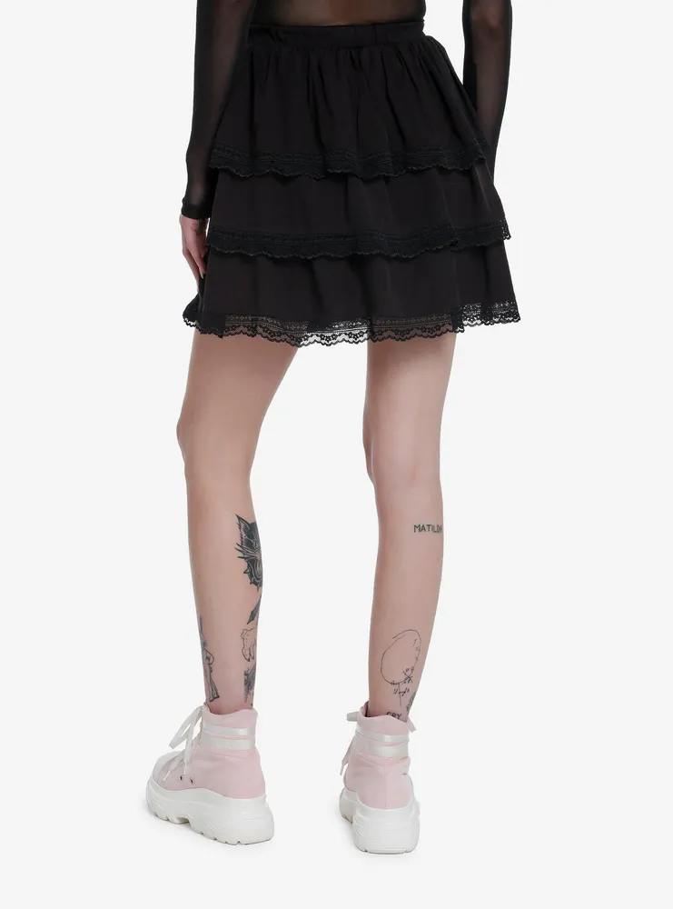 Sweet Society Black Lace Petticoat Skirt