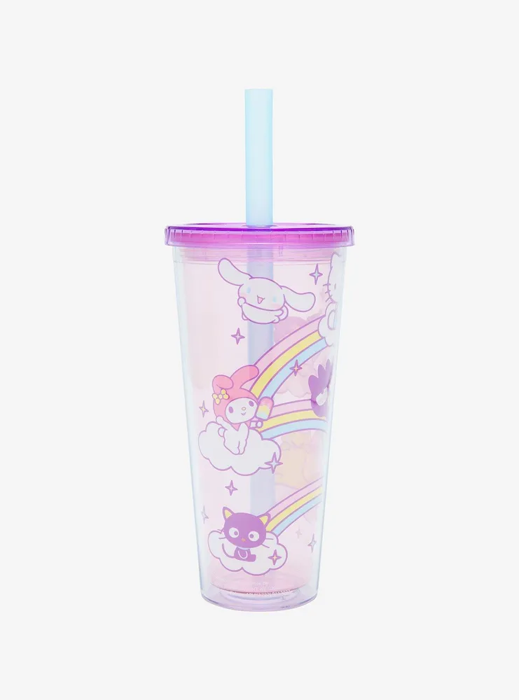 Sanrio Hello Kitty Strawberry Desserts Carnival Cup with Straw Charm