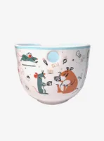 Disney Pixar Ratatouille Remy Sketch Ramen Bowl with Chopsticks