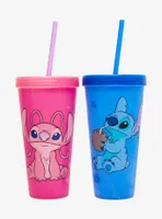 Disney Lilo & Stitch: The Series Angel & Stitch Color Change Carnival Cup Set