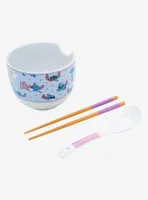 Disney Lilo & Stitch: The Series Stitch & Angel Waves Ramen Bowl with Chopsticks and Spoon