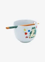 Pokémon Snorlax and Fruits Ramen Bowl with Chopsticks