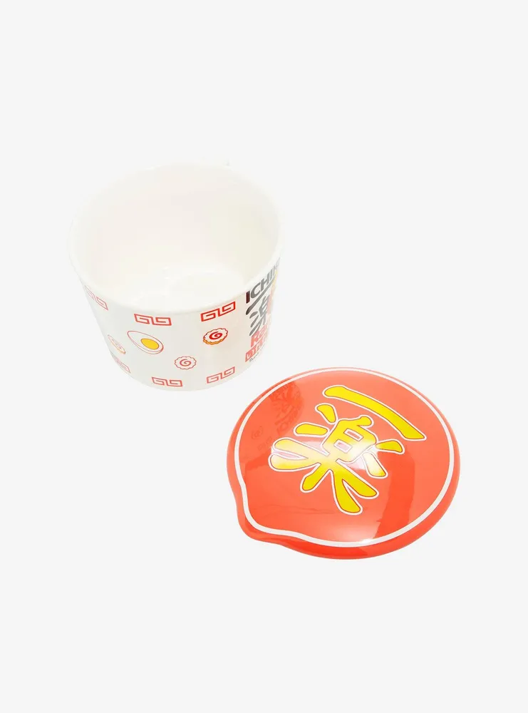 Naruto Ichiraku Ramen Bowl with Lid and Handle