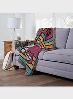 Hello Kitty Let's Chat Woven Tapestry Throw Blanket