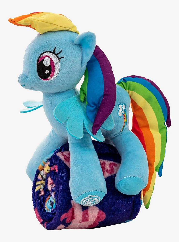 My Little Pony Cute Rainbow Dash Character Hugger Pillow & Silk Touch Throw Set