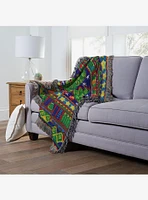 Tree Festivity Holiday Woven Tapestry Throw Blanket