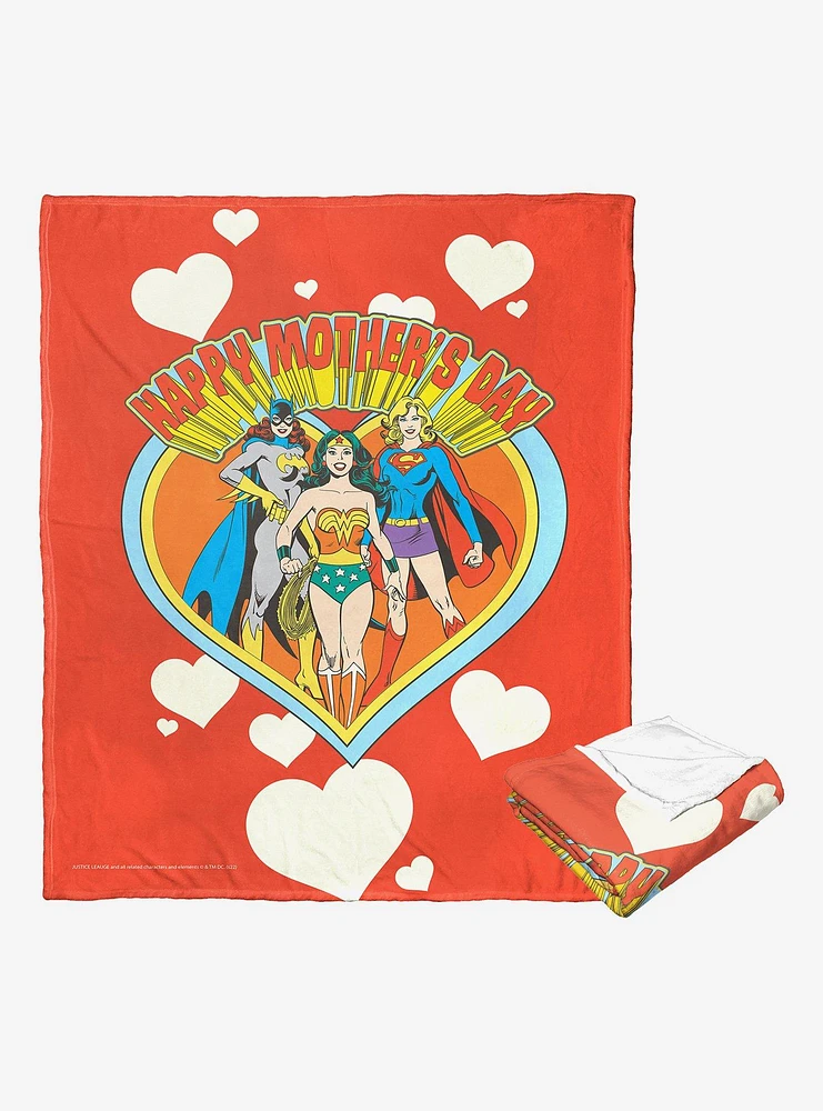 DC Comics Justice League Mom Group Throw Blanket