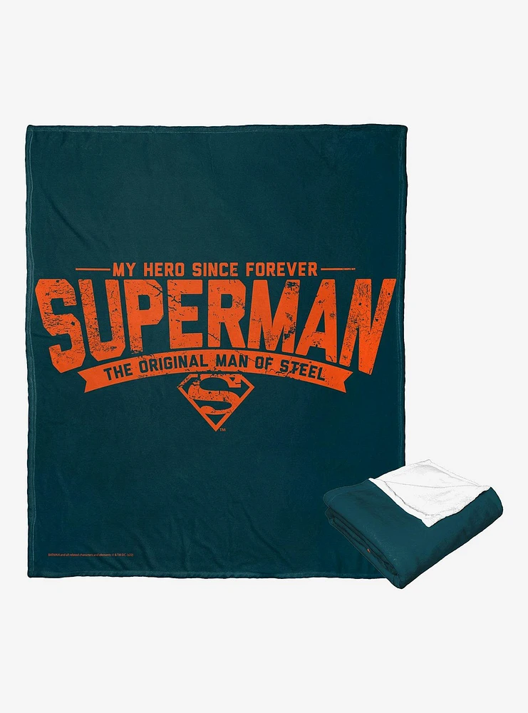 DC Comics Superman Dad Of Steel Throw Blanket