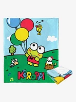 Keroppi Fly Away Frog Silk Touch Throw Blanket