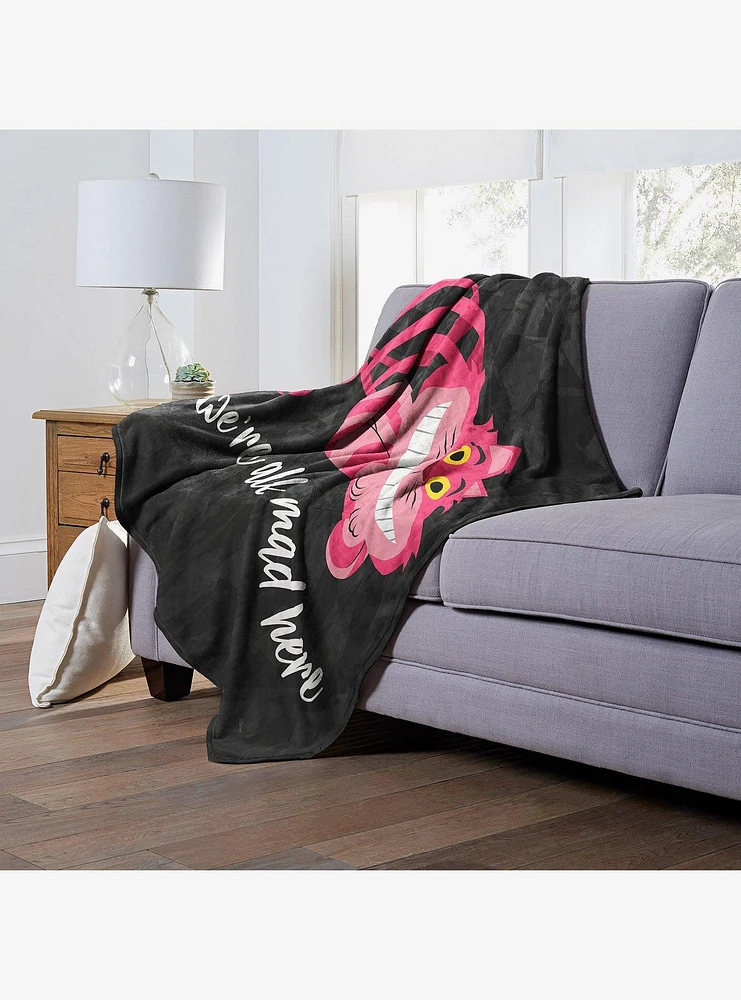 Disney Alice In Wonderland Crazy Like A Cheshire Blanket