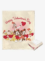 Disney Mic Friends Happy Valentine's Day Group Blanket