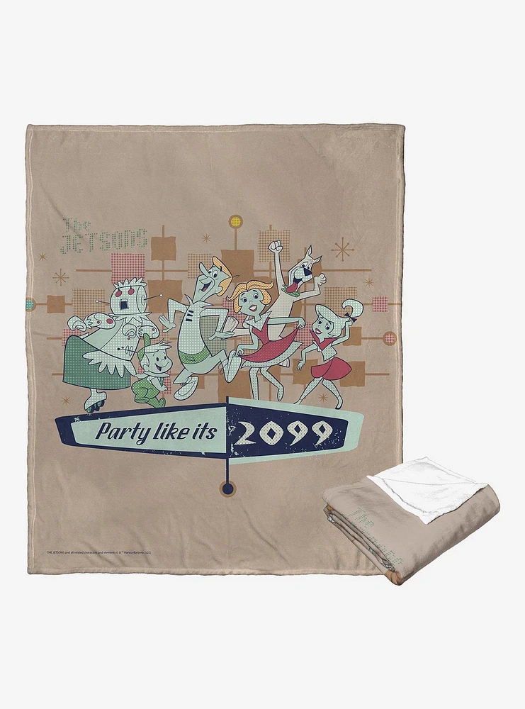 The Jetsons Party Like It's 2099 Throw Blanket