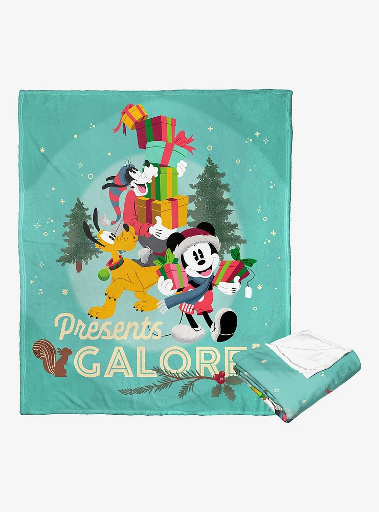 Disney Mickey Mouse Presents Galore Throw Blanket