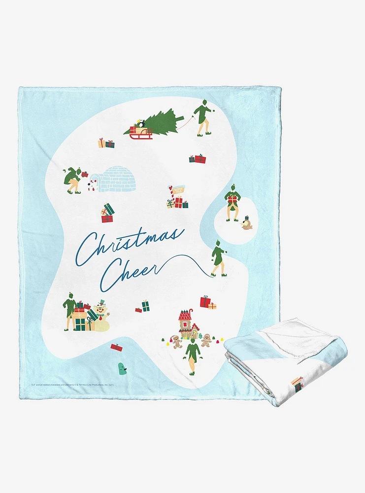 Elf Christmas Cheer Silk Touch Throw Blanket