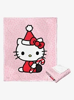 Sanrio Hello Kitty Candy Cane Kitty Throw Blanket