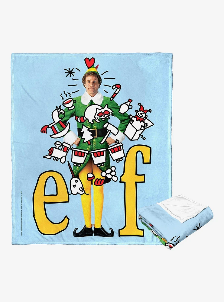 Elf Montage Silk Touch Throw Blanket