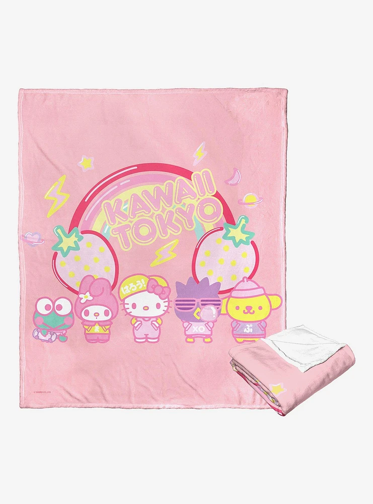 Sanrio Hello Kitty Fashion Friends Throw Blanket