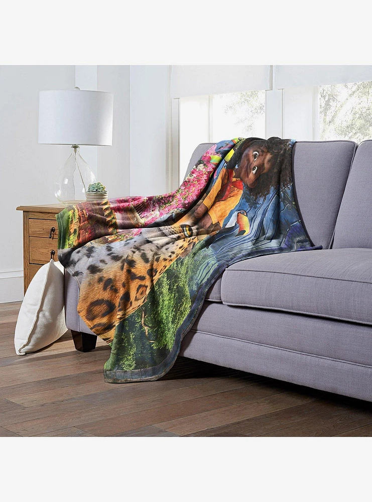 Disney Encanto Jungle Meetup Throw Blanket