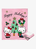 Sanrio Hello Kitty Mistletoe Throw Blanket