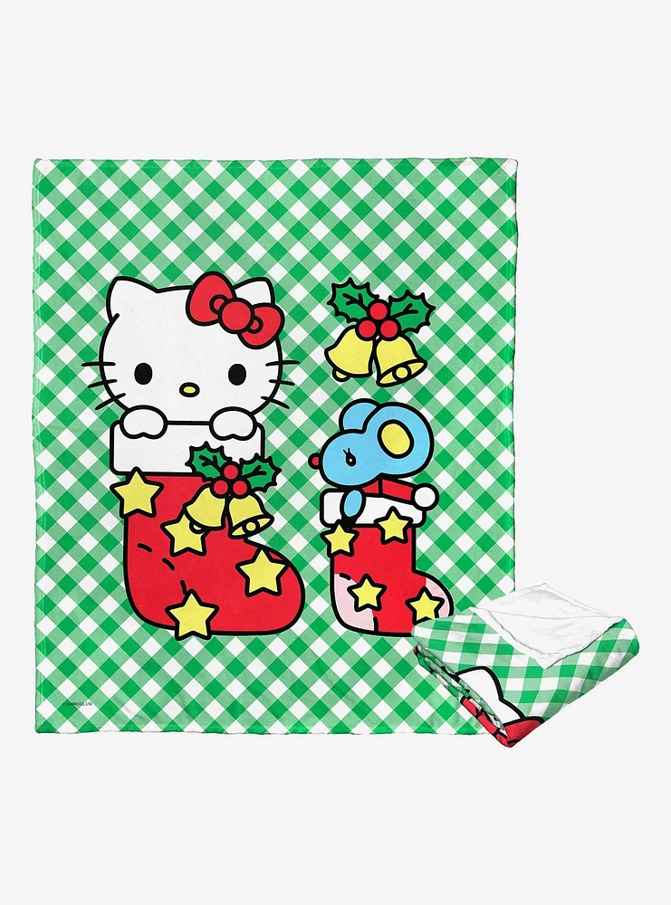 Sanrio Hello Kitty Stocking Buddies Throw Blanket