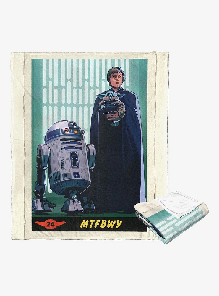 Star Wars The Mandalorian Luke & The Child Blanket