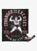 DC Comics Superman Stronger Than Excuses Blanket