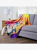 Disney Alice In Wonderland Rainbows Alice Throw Blanket