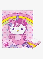 Sanrio Hello Kitty Love And Unicorns Throw Blanket