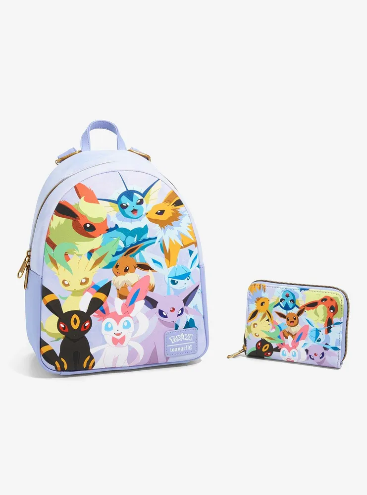 Loungefly Pokemon Eeveelutions Mini Zipper Wallet