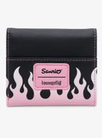 Loungefly My Melody & Kuromi Flame Heart Mini Flap Wallet