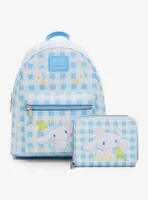 Loungefly Cinnamoroll Daisy Gingham Mini Backpack