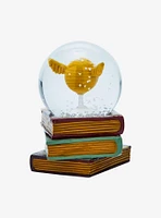 Harry Potter Book Stack Golden Snitch Mini Snow Globe