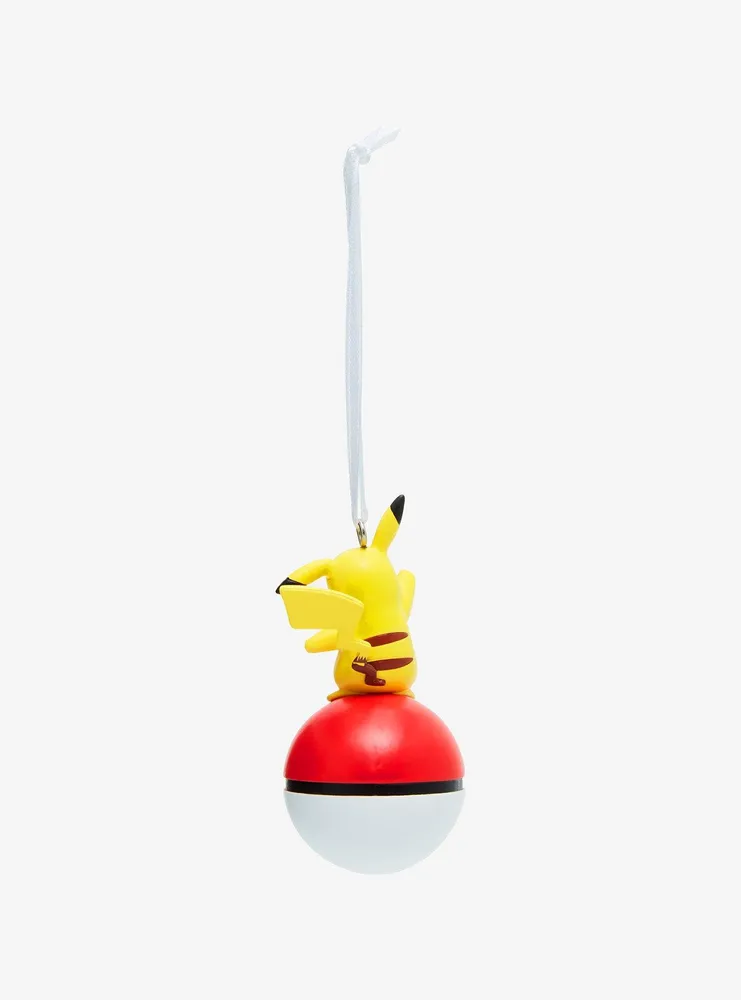 Hallmark Pokémon Pikachu on Poké Ball Christmas Ornament