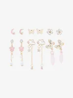 Sweet Society Sakura Butterfly Gem Earring Set