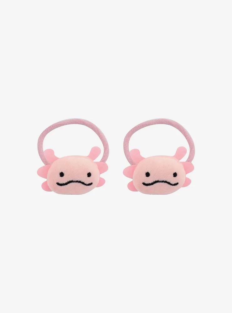 Sweet Society Pink Axolotl Plush Hair Tie Set