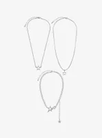 Thorn & Fable Star Pendant Layered Necklace Set