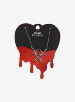 Social Collision Bloody Daggers Necklace