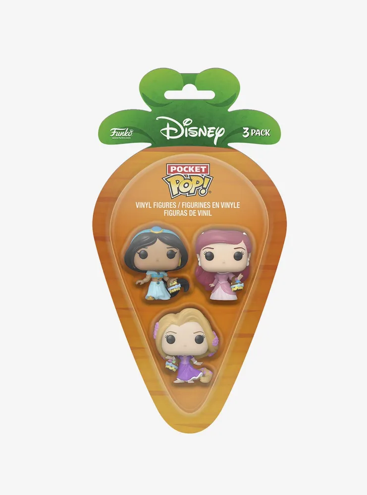 Funko Pocket Pop! Disney Princesses Jasmine, Ariel, and Rapunzel Figure Set