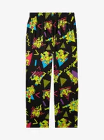 Teenage Mutant Ninja Turtles Retro Portraits Allover Print Sleep Pants - BoxLunch Exclusive