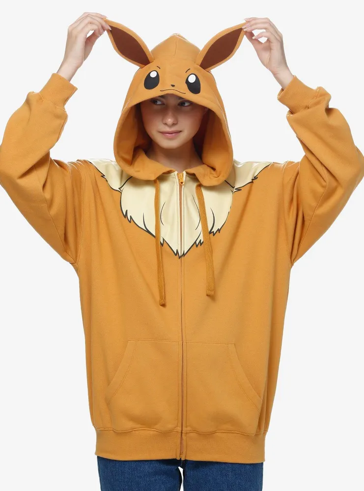 Pokemon Eevee Cosplay Girls Hoodie