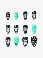 The Nightmare Before Christmas Glow-In-The-Dark Faux Nail Set