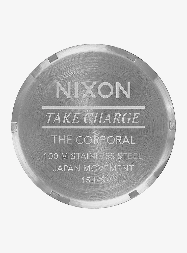 Nixon Corporal Stainless Steel Silver x Gunmetal Watch