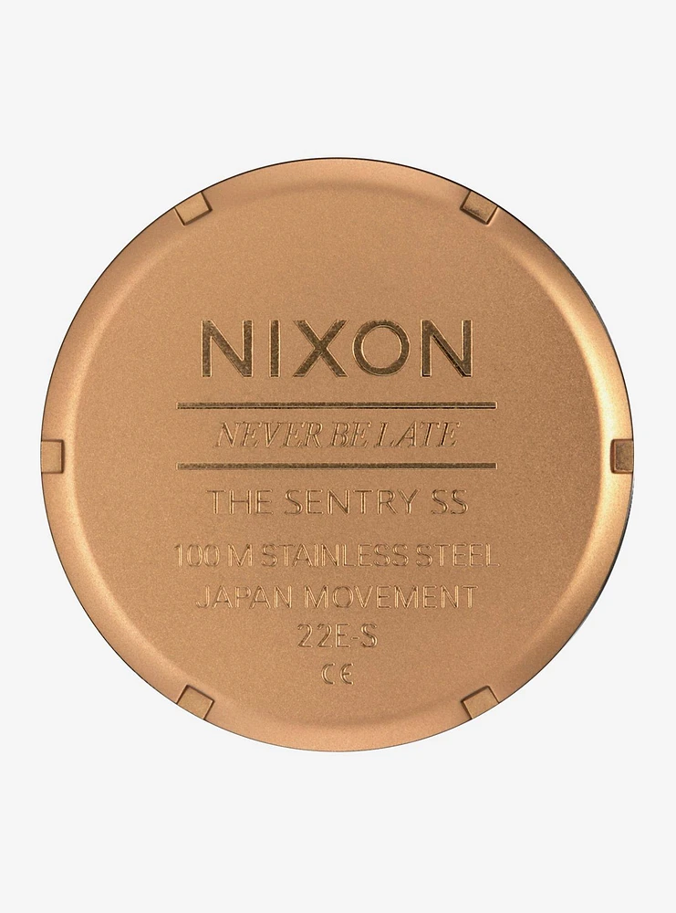Nixon Sentry Stainless Steel Bronze x Black Watch